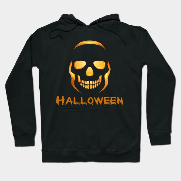 Pumpkin Halloween Hoodie by Dog and cat lover